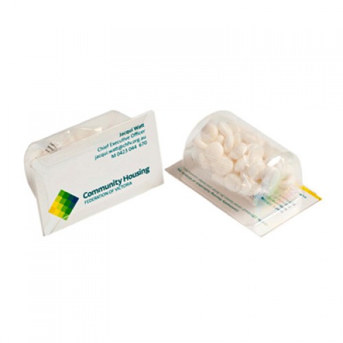 BIZ CARD TREATS WITH MINTS 50G