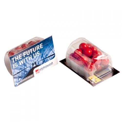 Biz Card Treats with Orange Choc Drops (Jaffa look alike) 25G