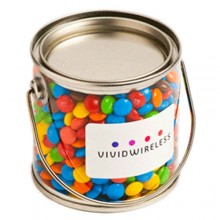 Small PVC Bucket with Mini M&Ms 170g