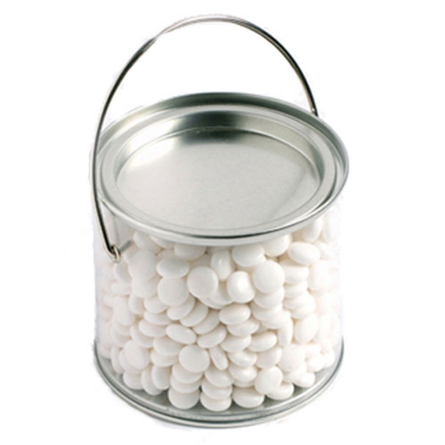 MEDIUM PVC BUCKET FILLED WITH MINTS 400G(Normal Mints)