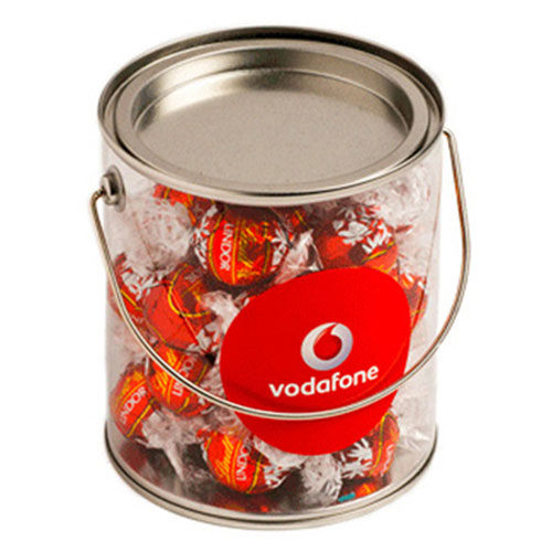 BIG PVC BUCKET WITH LINDT LINDOR BALLS X30
