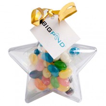 ACRYLIC STARS FILLED WITH MINI JELLY BEANS 50G