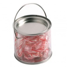 Medium PVC Bucket with Candy Canes x20