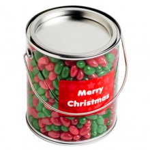 Big PVC Bucket with Christmas Jelly Beans 950G